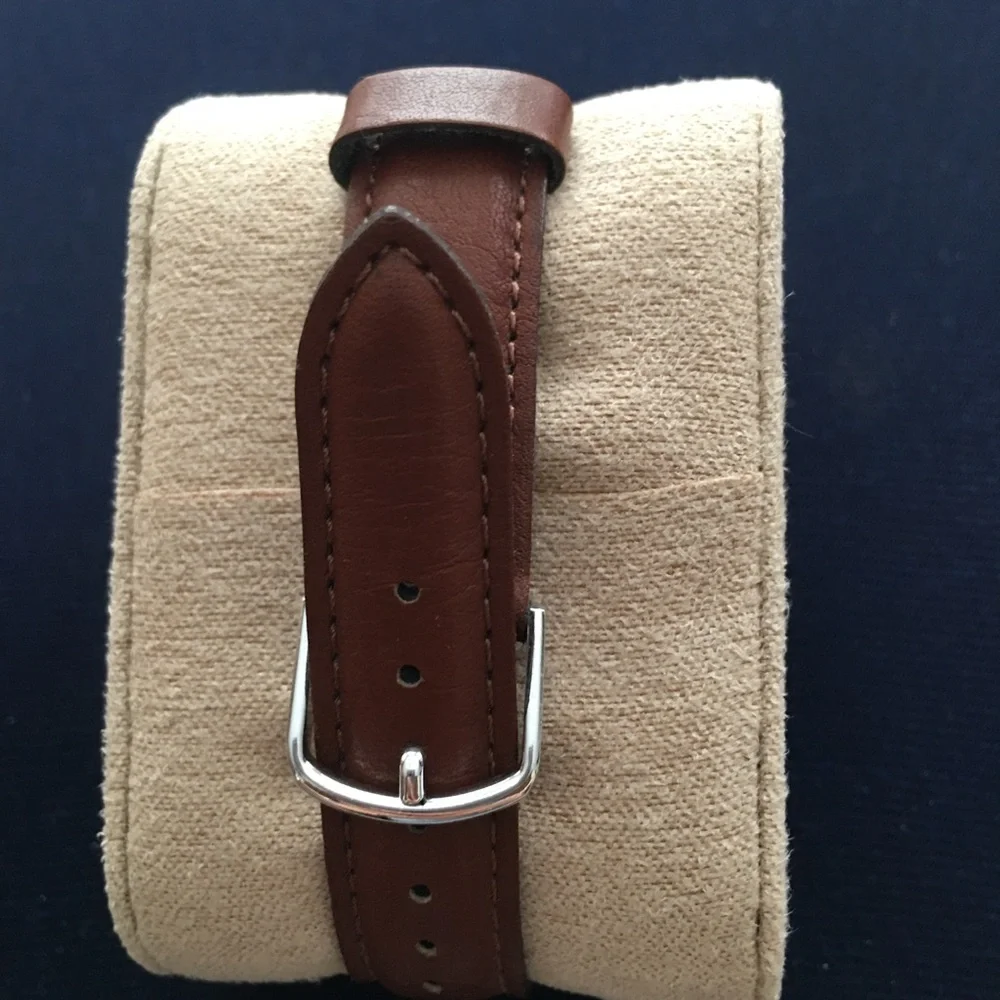Trailmaster Men's Brown Jacket-Inspired Watch Strap